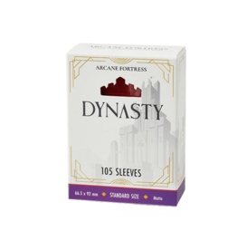 Arcane Fortress Dynasty Collection Sleeves - Matte Crimson Red (105ct)