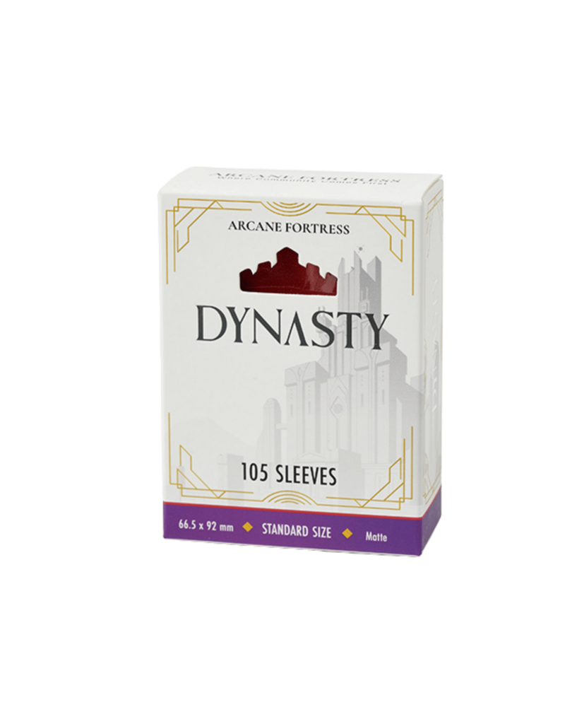 Arcane Fortress Dynasty Collection Sleeves - Matte Crimson Red (105ct)
