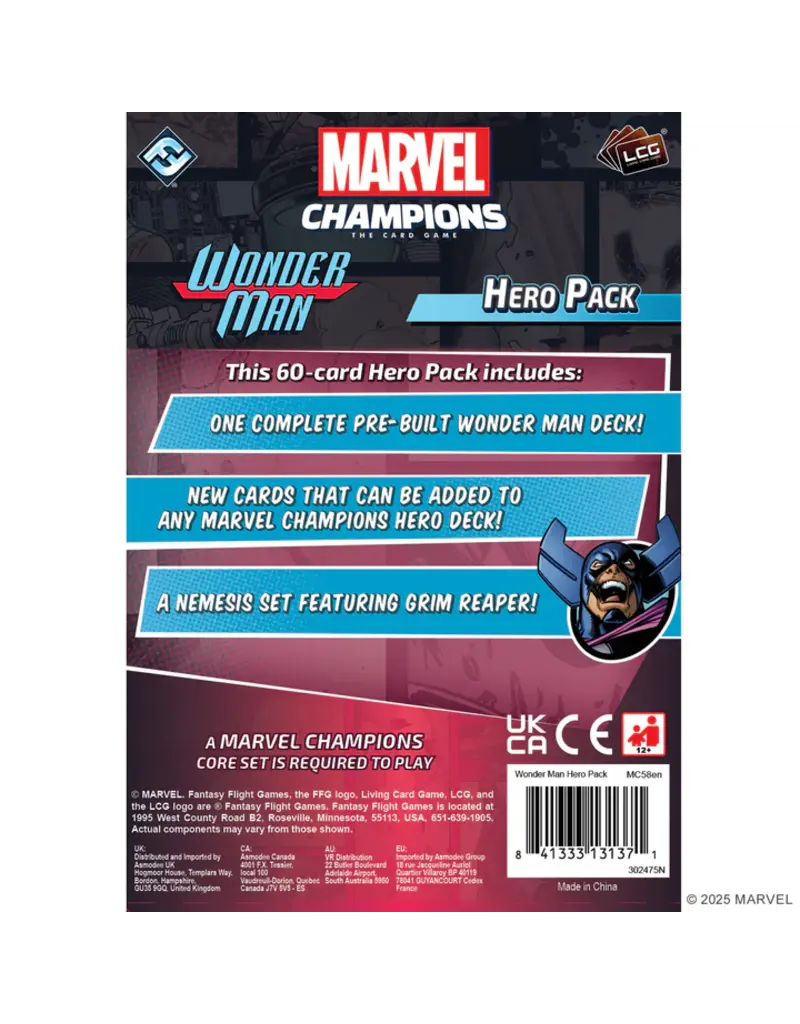 Fantasy Flight Games Marvel Champions: The Card Game - Wonder Man Hero Pack