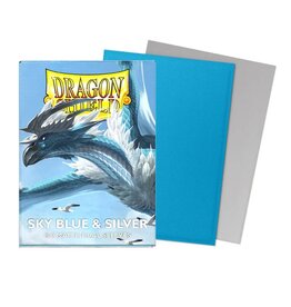 Arcane Tinmen Dragon Shield: Matte Dual Sky Blue & Silver (100)