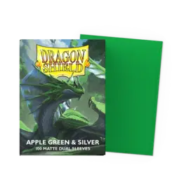 Arcane Tinmen Dragon Shield: Matte Dual Apple Green & Silver (100)