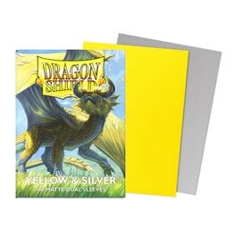 Arcane Tinmen Dragon Shield: Matte Dual Yellow & Silver (100)