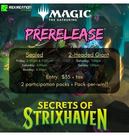 Wizards of the Coast MTG: Secrets of Strixhaven 2HG Prerelease Event - Saturday 04/18 @ 1:00pm