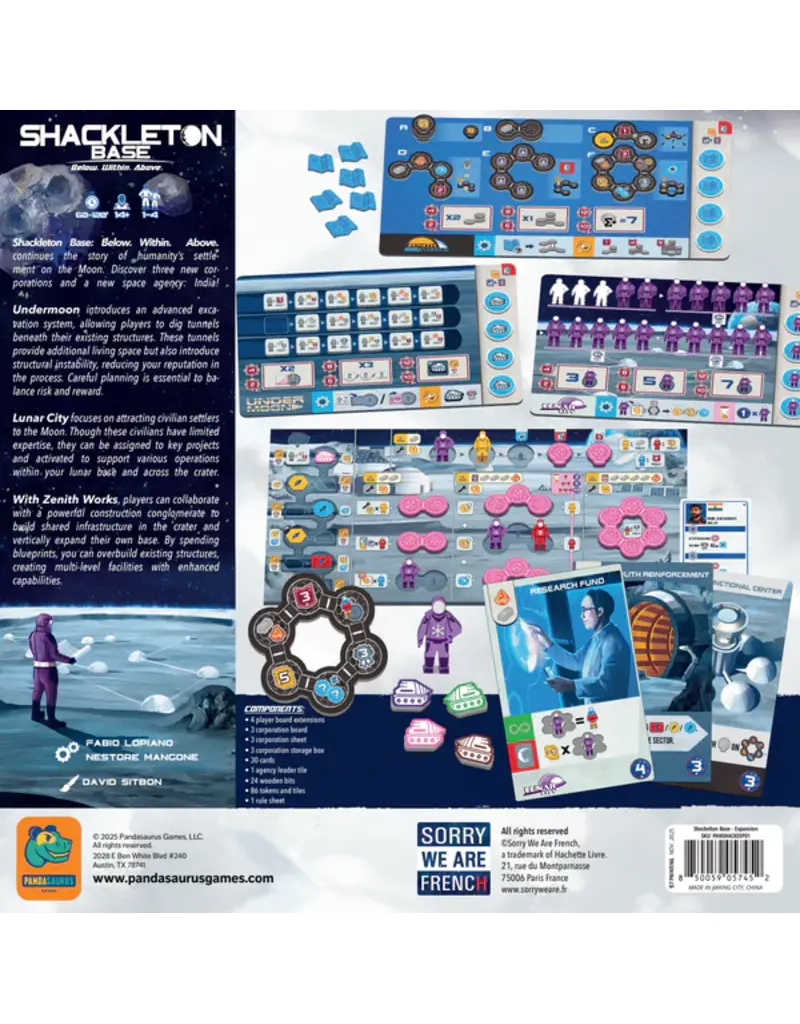 Pandasaurus Games Shackleton Base: Below. Within. Above. - Expansion