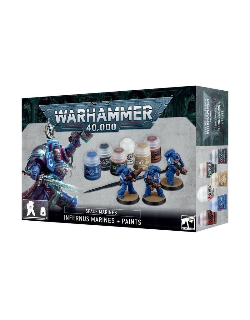 Games Workshop Warhammer 40K: Space Marines - Infernus Marines + Paints