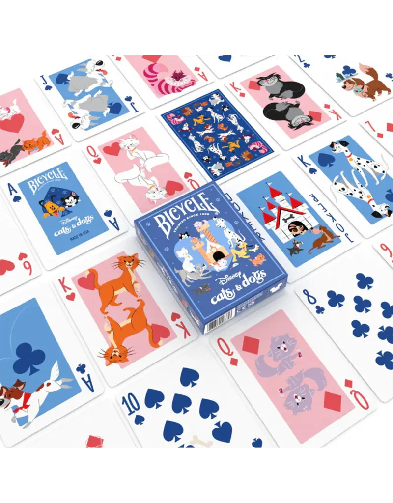 Bicycle Bicycle Cats and Dogs Playing Cards