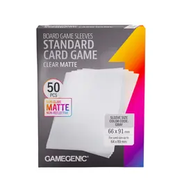 Gamegenic Gamegenic Board Game Sleeves: Standard Card Game - Clear Matte