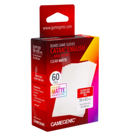 Gamegenic Gamegenic: Board Game CATAN Sleeves- Clear MATTE