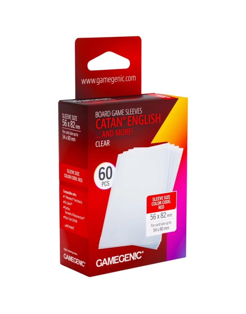 Gamegenic Gamegenic: Board Game CATAN Sleeves- Clear