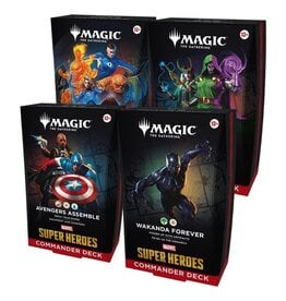 MTG: Marvel Super Heroes Commander Deck Display - Set of 4 (Preorder)