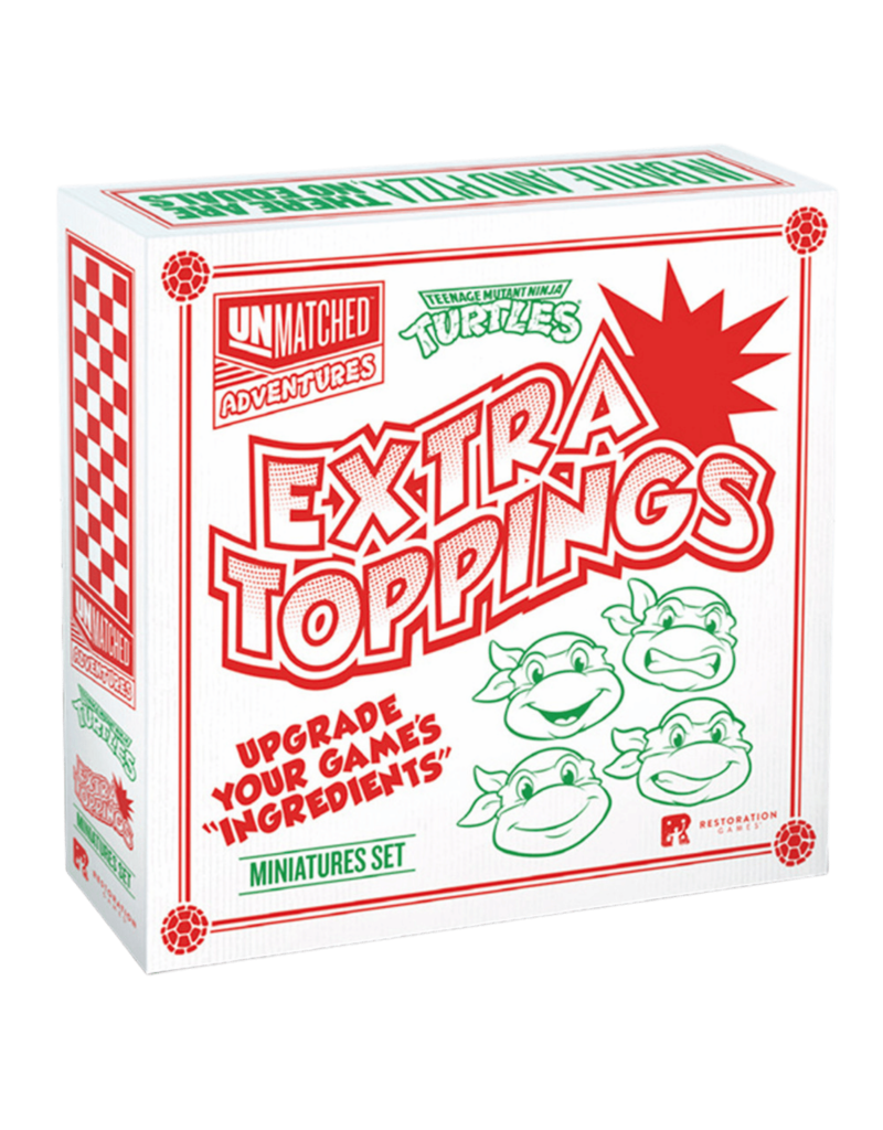 Restoration Games Unmatched Teenage Mutant Ninja Turtles Extra Toppings Miniature Set