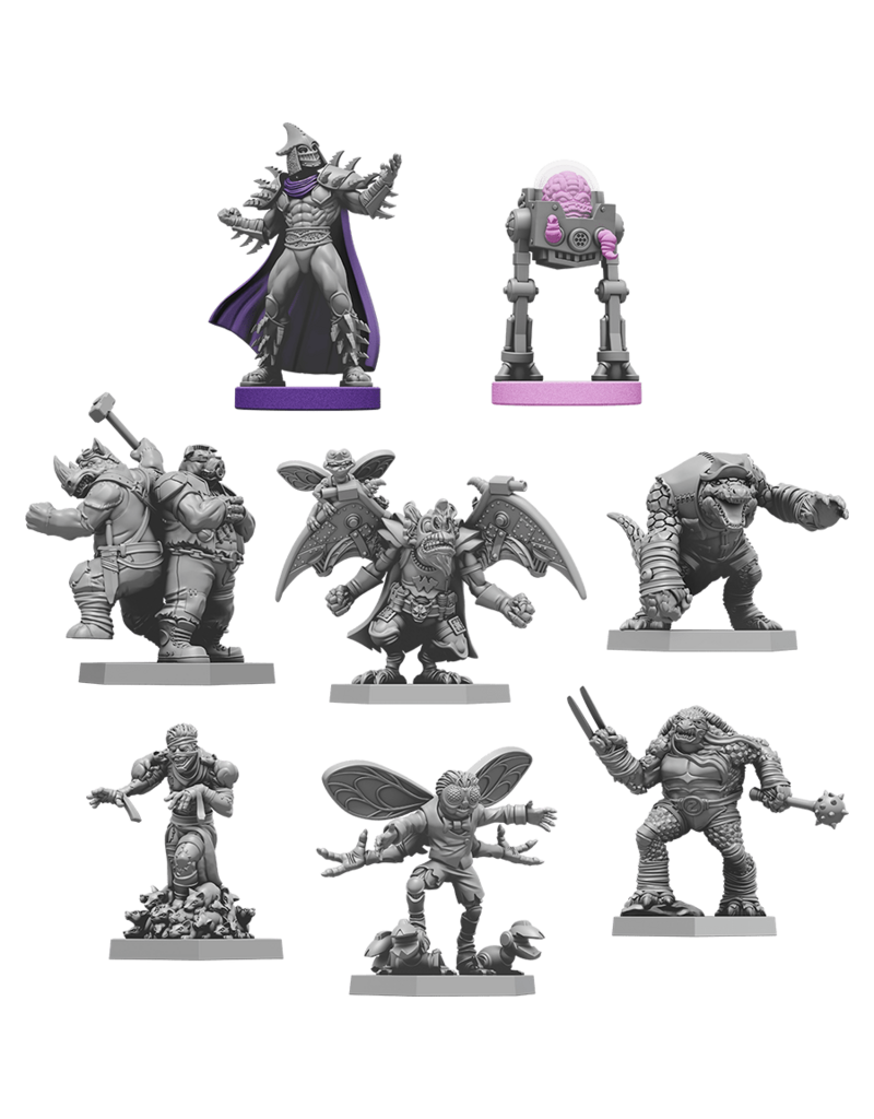 Restoration Games Unmatched Teenage Mutant Ninja Turtles Extra Toppings Miniature Set