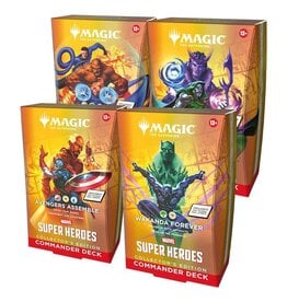 MTG: Marvel Super Heroes Commander Deck - SEALED Collector Edition Display - Set of 4 (Preorder)