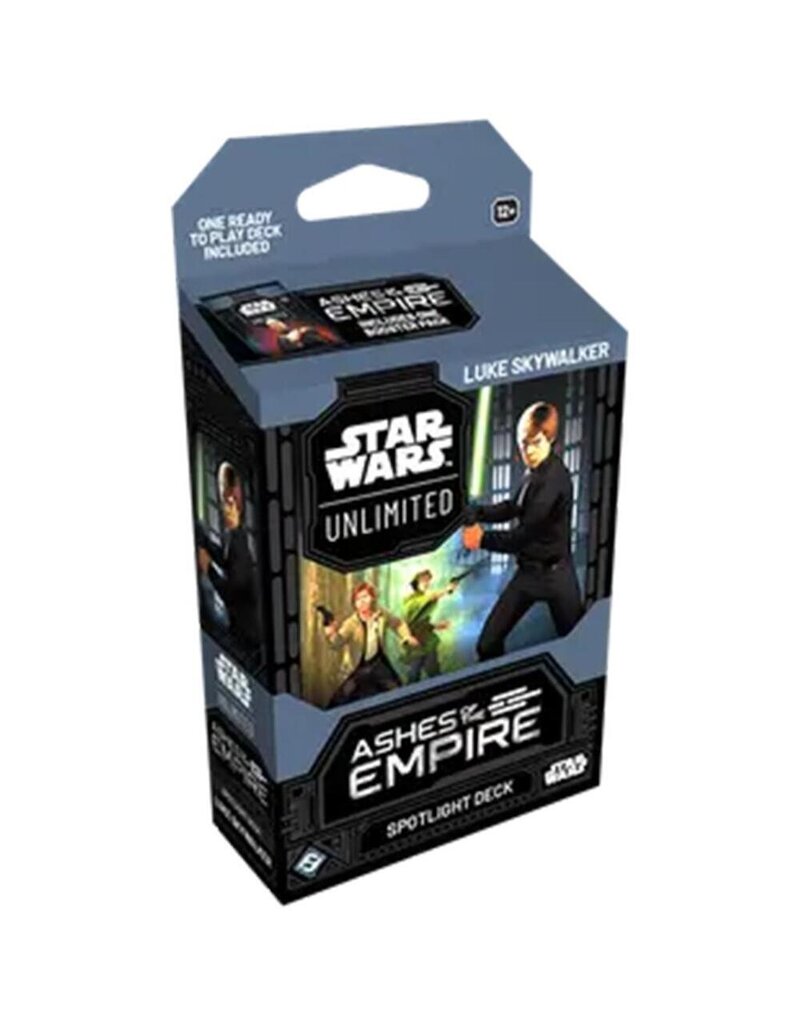 Fantasy Flight Games Star Wars: Unlimited - Ashes of the Empire: Luke Skywalker Spotlight Deck (Pre-Order)