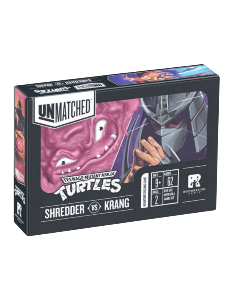Restoration Games Unmatched Teenage Mutant Ninja Turtles Shredder vs Krang Hero Deck