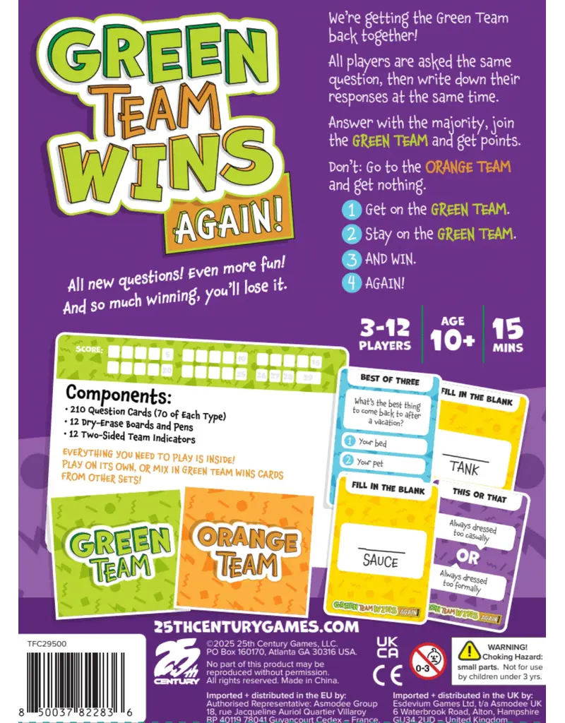 25th Century Green Team Wins Again