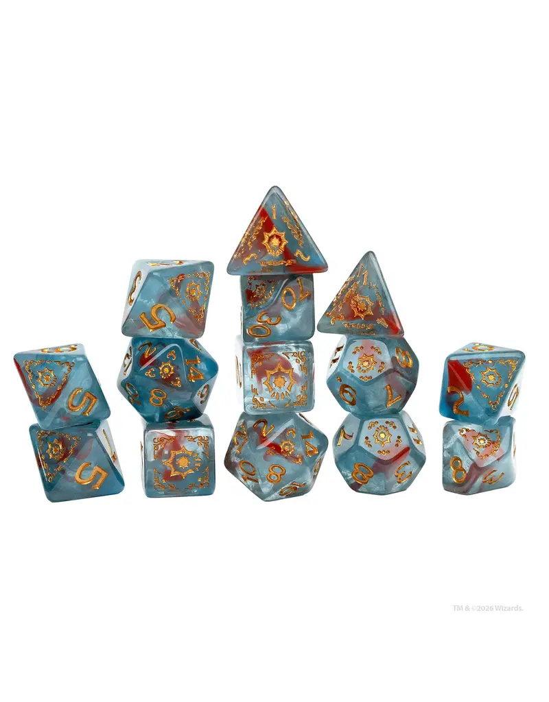 Wizards of the Coast D&D Adventure Dice Set: Cleric- Light Blue/Red