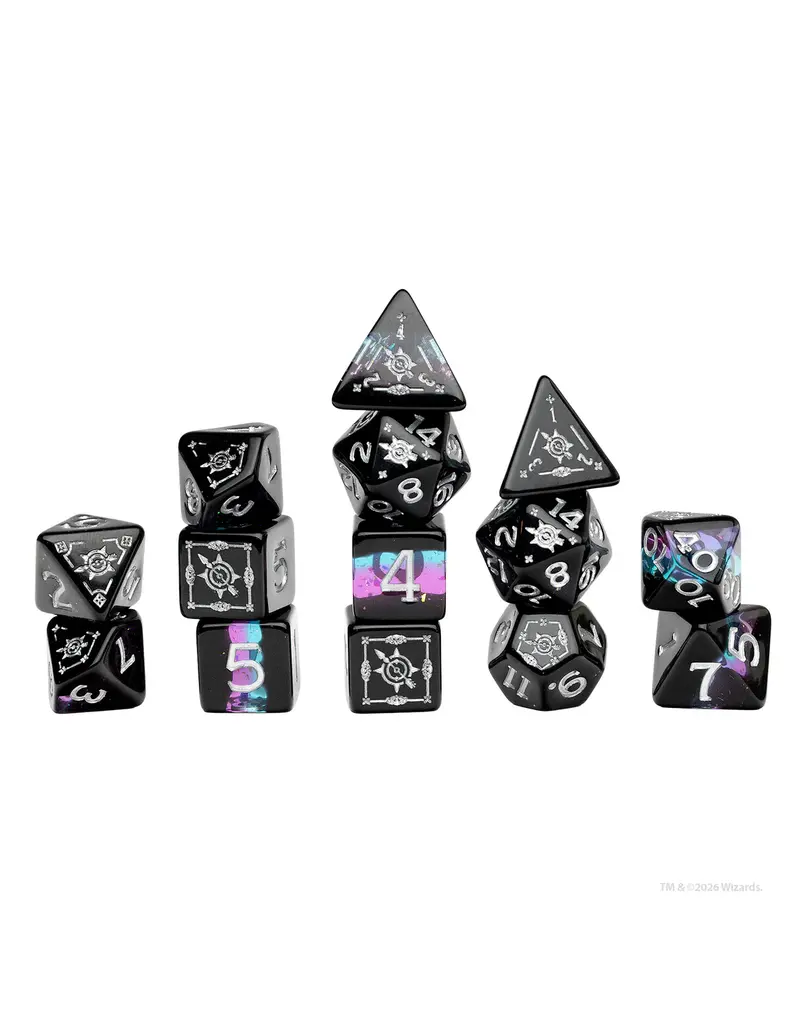 Wizards of the Coast D&D Adventure Dice Set: Ranger- Black/Blue