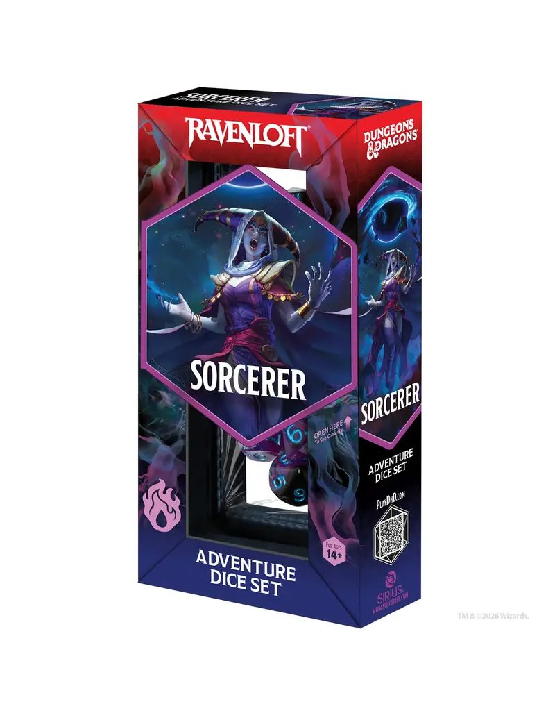 Wizards of the Coast D&D Adventure Dice Set: Sorcerer- Purple