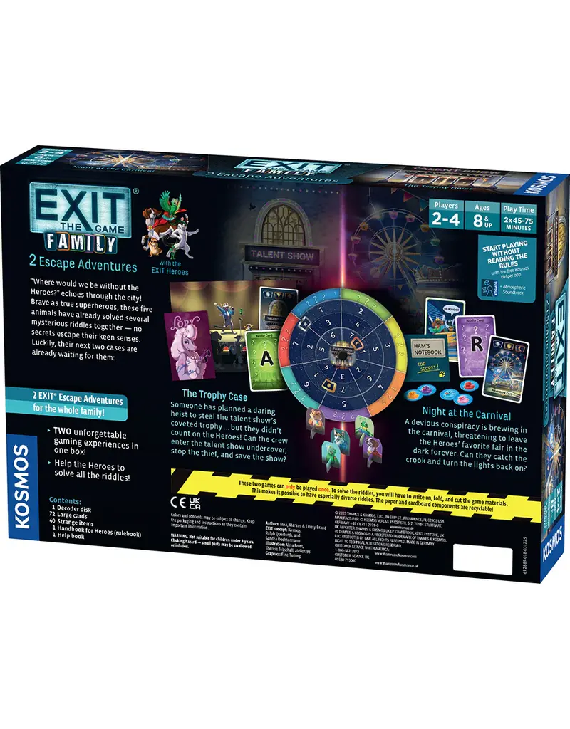 Thames & Kosmos EXIT: 2 Adventures- The Trophy Case/ Night at the Carnival