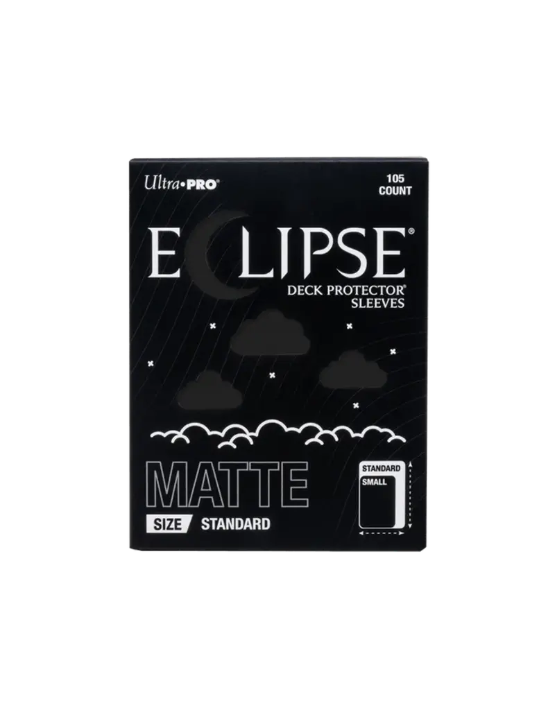 Ultra Pro Eclipse: Matte Sleeve Jet Black (105 ct)