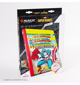 Wizards of the Coast MTG - Marvel Super Heroes Zip-up Binder 18-Pocket - Captain America/Black Panther