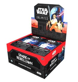 Fantasy Flight Games Star Wars Unlimited TCG:  Spark of Rebellion Booster Display Box (24 packs)