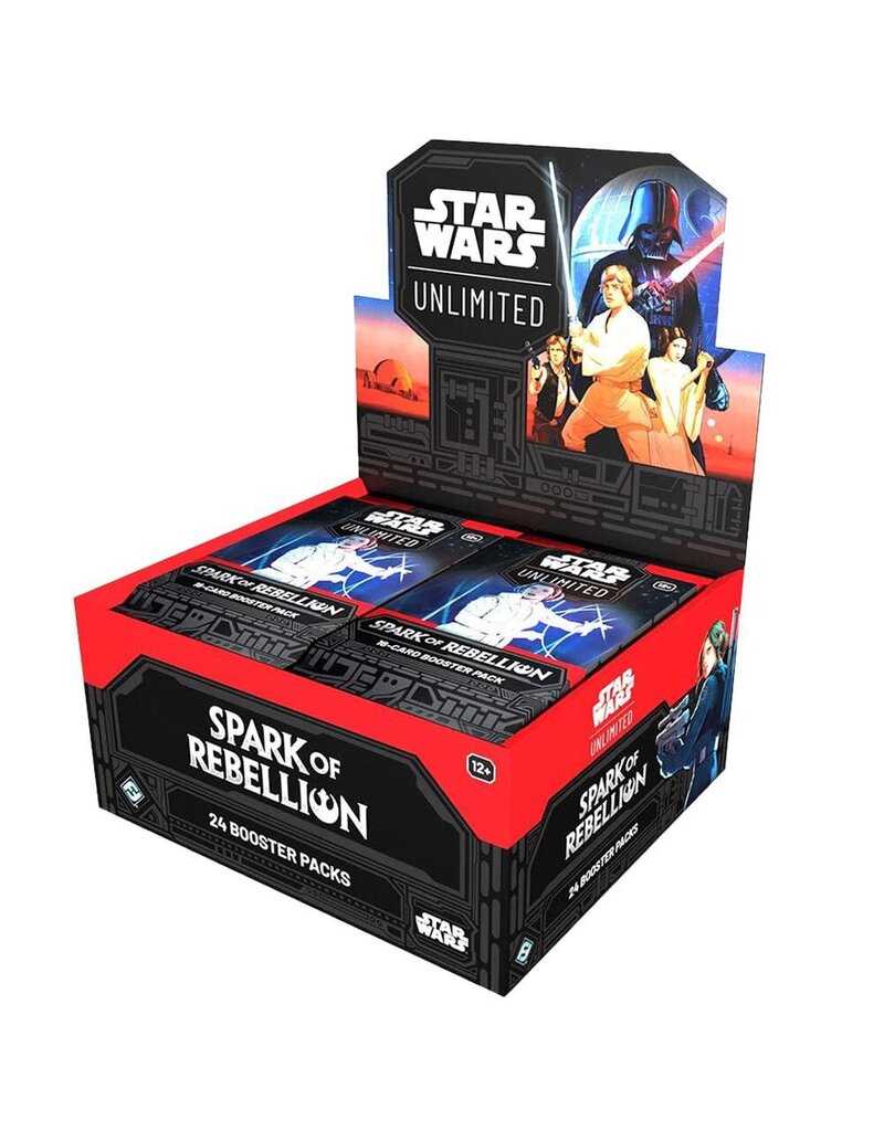 Fantasy Flight Games Star Wars Unlimited TCG:  Spark of Rebellion Booster Display Box (24 packs)