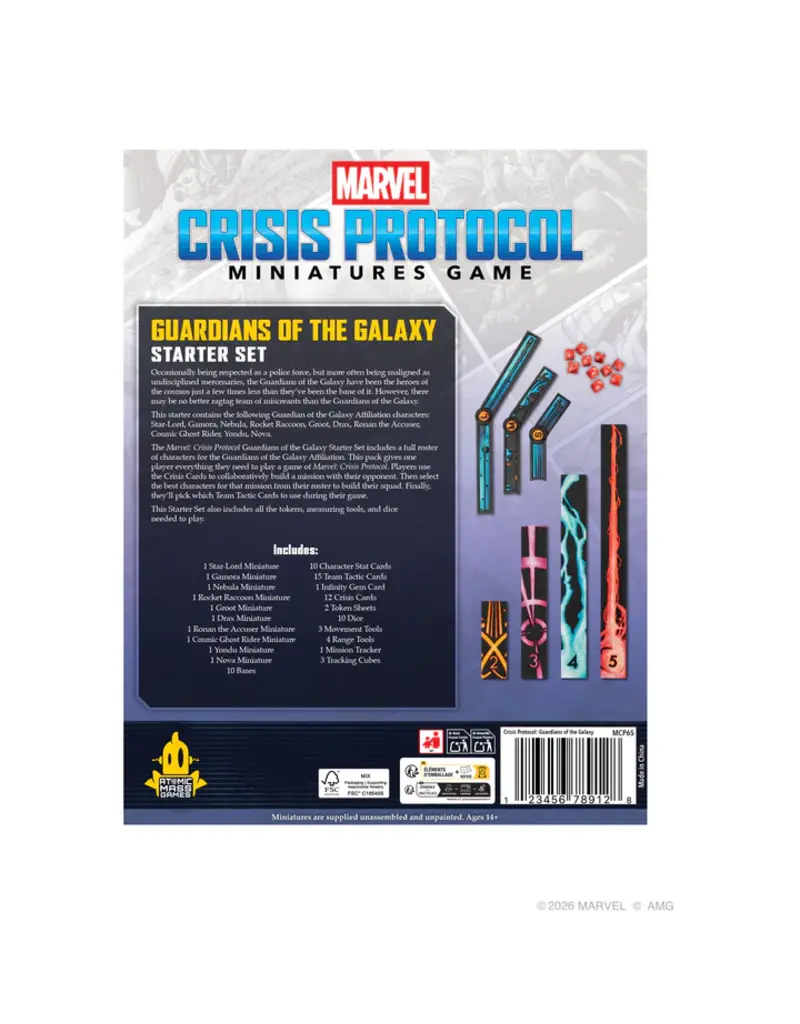 Atomic Mass Games Marvel Crisis Protocol: Guardians of the Galaxy Starter Set