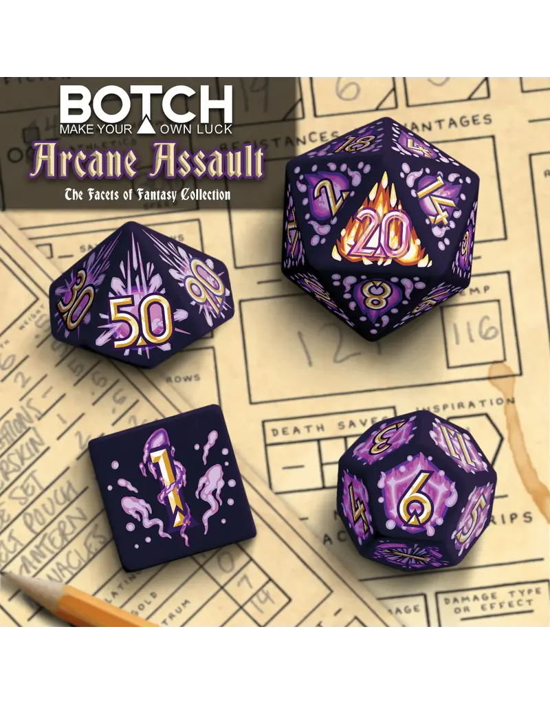 Botch Inc. Botch Dice 7-Die Set: Arcane Assault