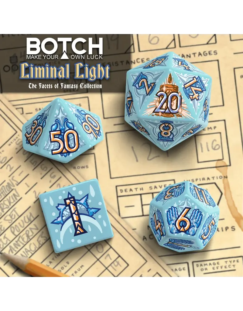 Botch Inc. Botch Dice 7-Die Set: Liminal Light