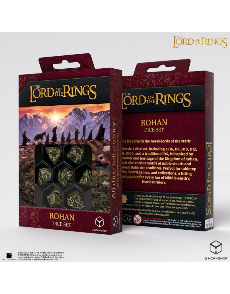 Q Workshop The Lord of The Rings: Rohan 7-Dice Set