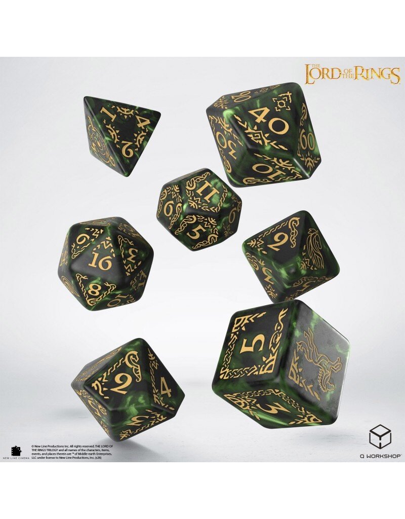 Q Workshop The Lord of The Rings: Rohan 7-Dice Set