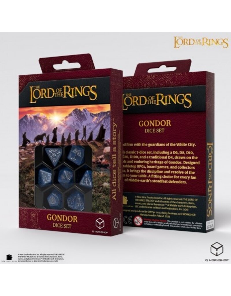 Q Workshop The Lord of The Rings: Gondor 7-Dice Set