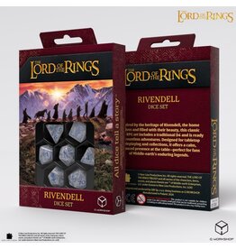 Q Workshop The Lord of The Rings: Rivendell 7-Dice Set - Stone