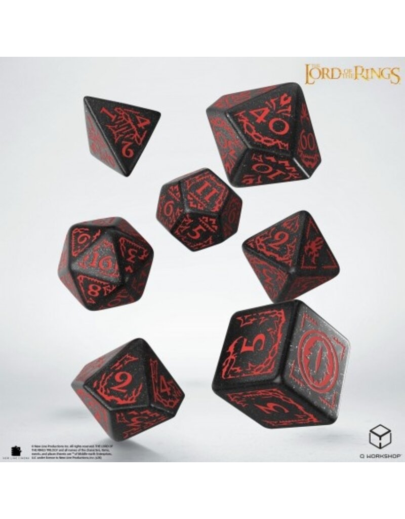 Q Workshop The Lord of The Rings: Mordor 7-Dice Set