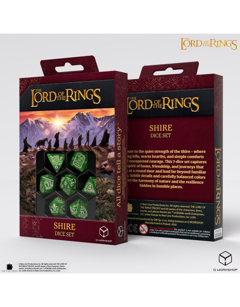 Q Workshop The Lord of The Rings: Shire 7-Dice Set