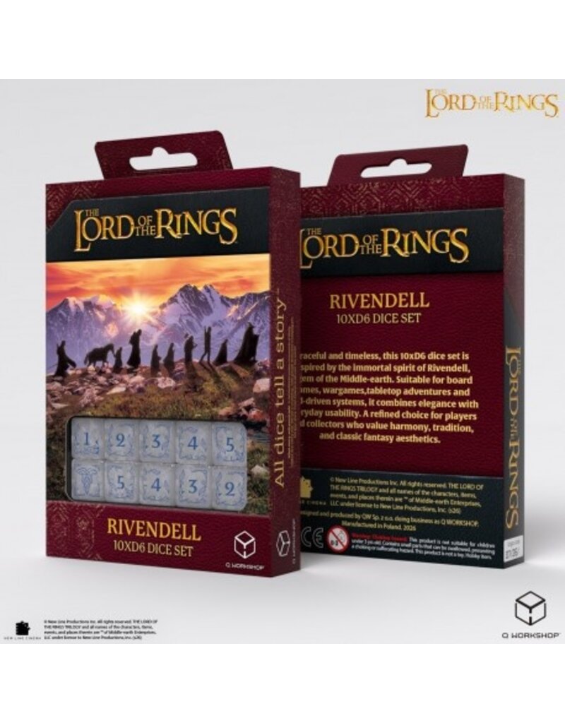 Q Workshop The Lord of The Rings: Rivendell 10xD6 Set - Stone