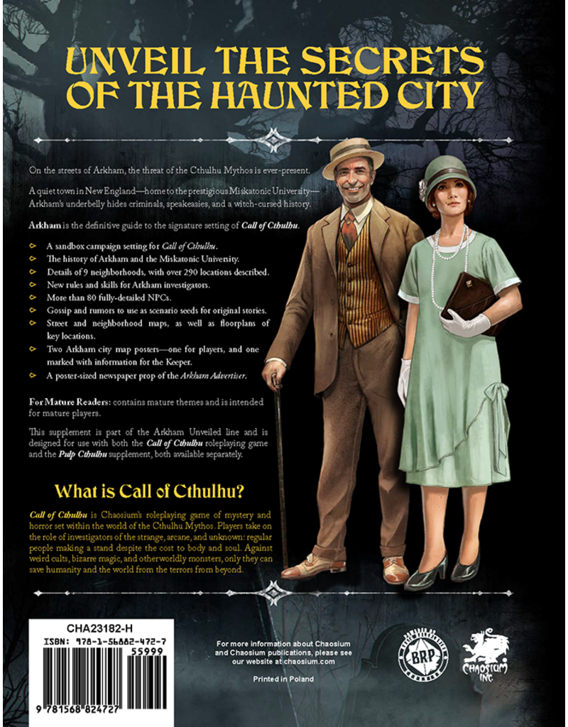 Chaosium Call of Cthulhu: Arkham