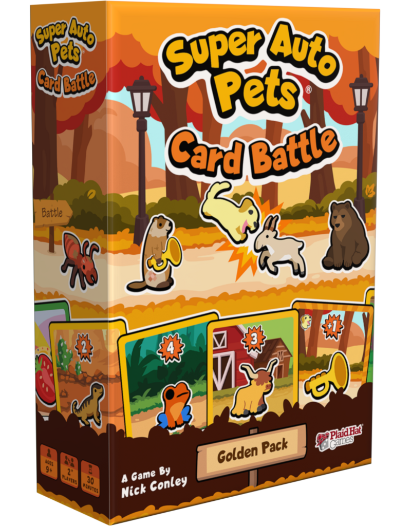 Plaid Hat Games Super Auto Pets Card Battle Golden Pack
