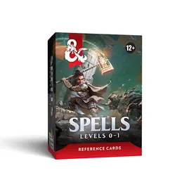 Wizards of the Coast DND RPG Trove Spells 0-1 Reference Cards