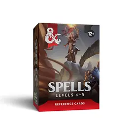 Wizards of the Coast DND RPG Trove Spells 4-5 Reference Cards