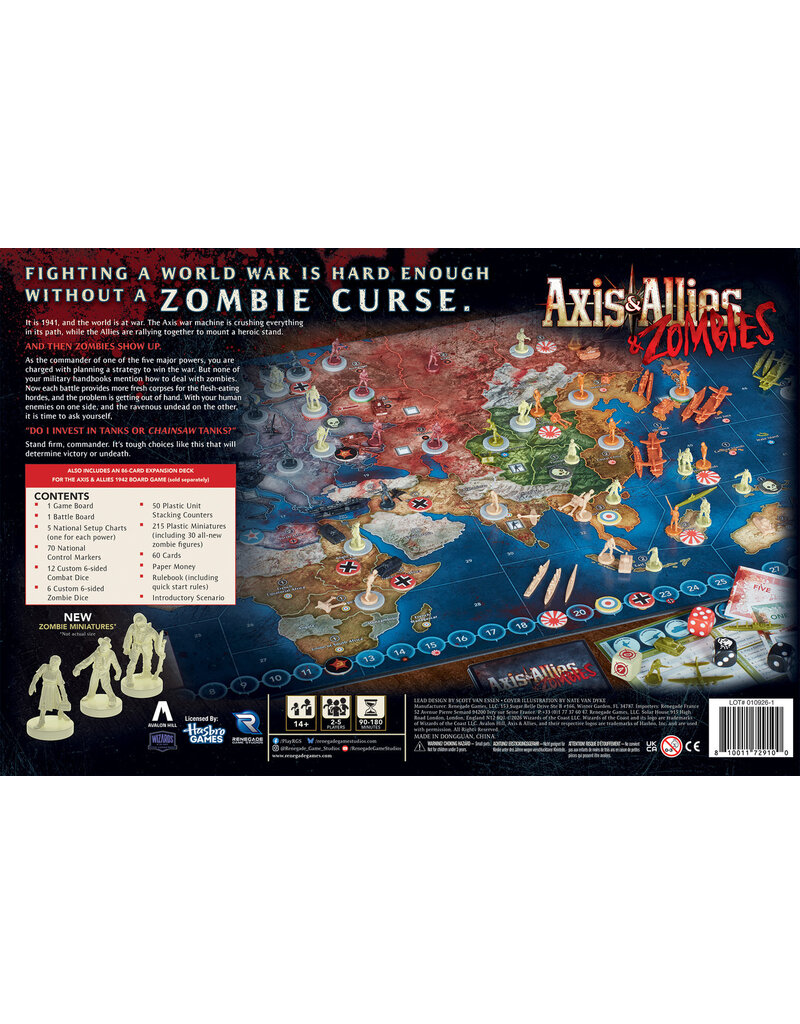 Renegade Game Studios Axis & Allies & Zombies