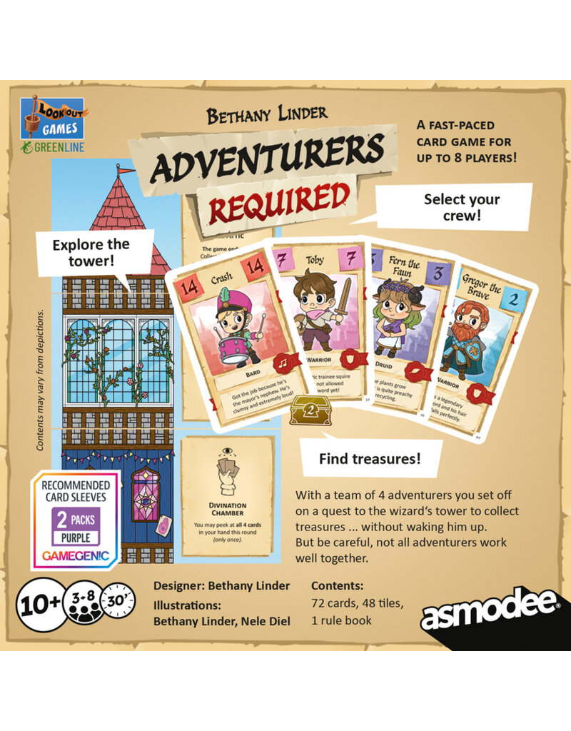 Lookout Games Adventurers Required