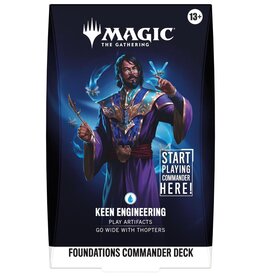 Wizards of the Coast MTG: Foundations - Keen Engineering Starter Commander Deck (Pre-Order)