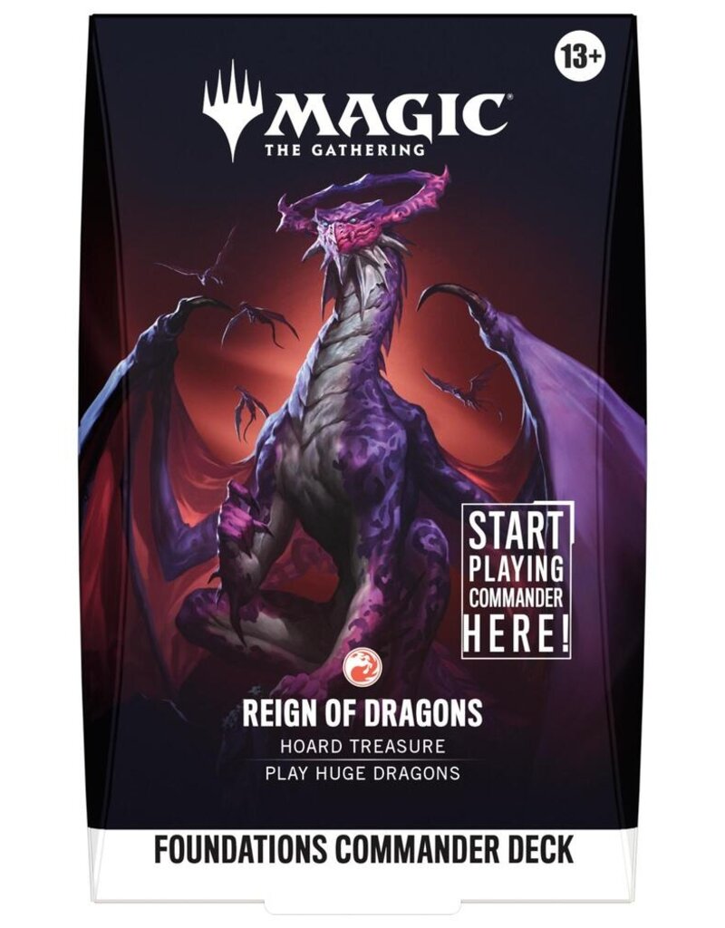 Wizards of the Coast MTG: Foundations - Reign of Dragons Starter Commander Deck (Pre-Order)