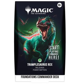 Wizards of the Coast MTG: Foundations - Tramplesaurus Rex Starter Commander Deck (Pre-Order)