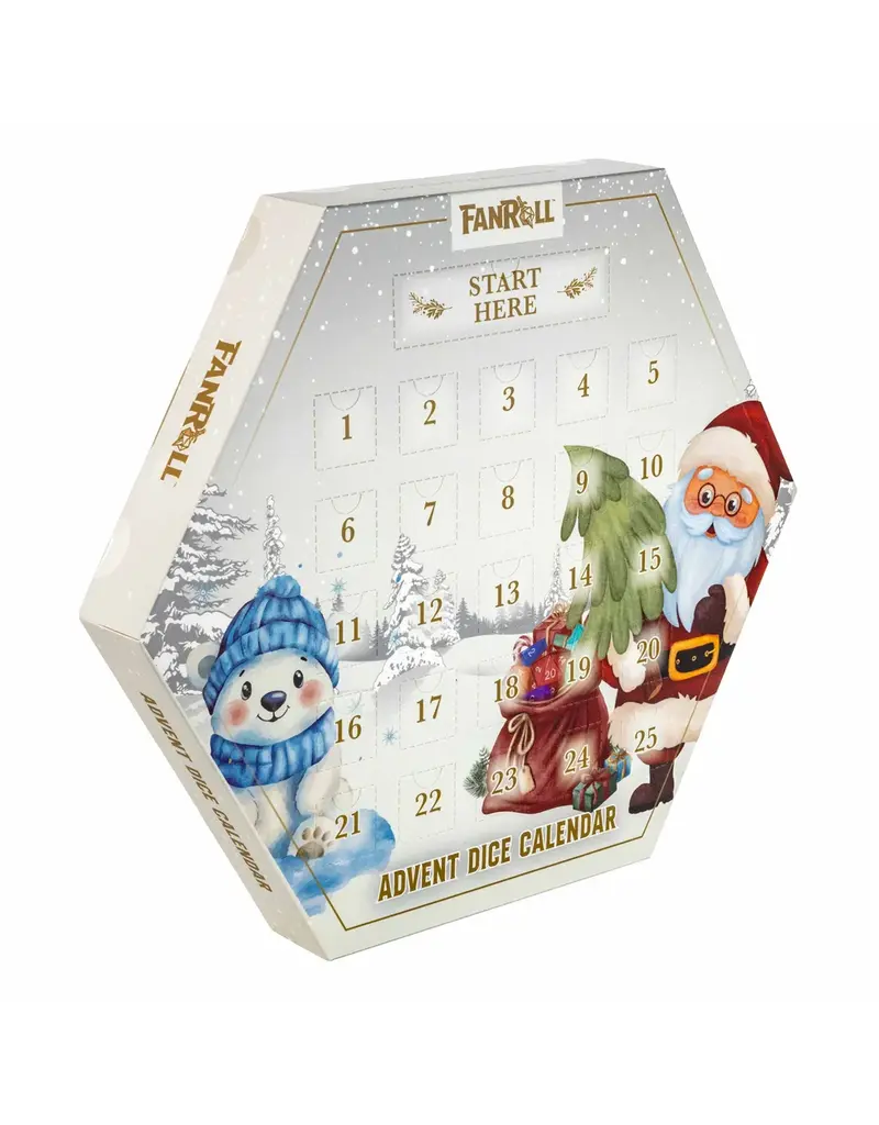 FanRoll by Metallic Dice Games Holiday Dice Advent Calendar 2026