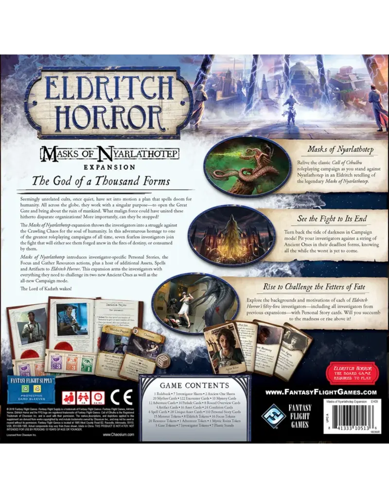 Fantasy Flight Games Eldritch Horror - Masks of Nyarlathotep