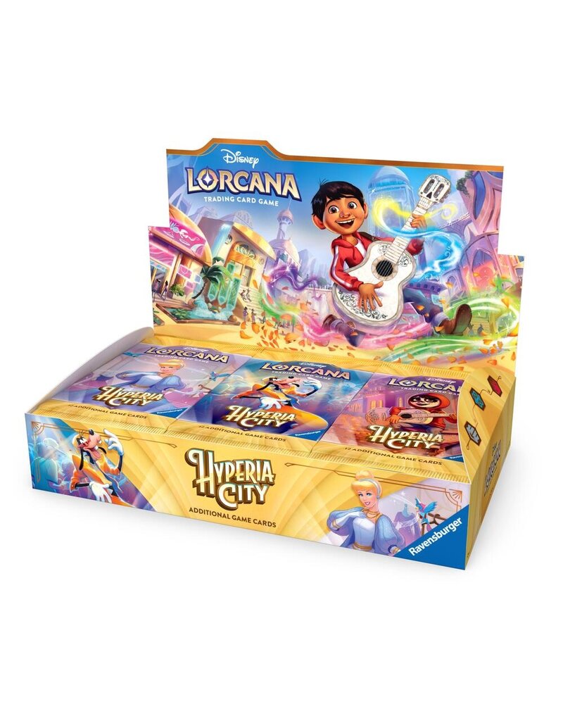 Ravensburger Disney Lorcana: Set 14- Hyperia City Booster Box (Preorder)